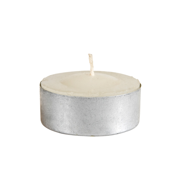[113.53] 288 U. VELAS CALIENTAPLATOS Ø3,5x1,5 CM BLANCO PARAFINA (1 UNID.)