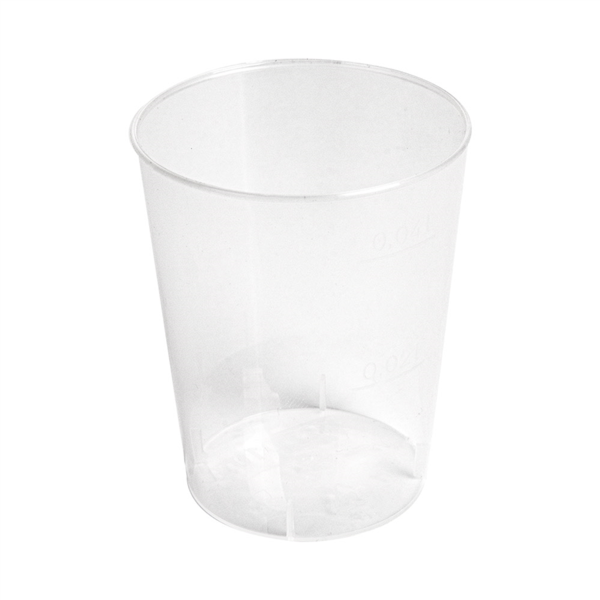 [257.63] Vasos Reutilizables 20/40 Ml Ø 4,1/3,2X5,1 Cm Transparente Pp (2000 Unid.)