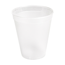 VASOS REUTILIZABLES 150 ML Ø 6,5/4,2x7,5CM TRANSPARENTE PP (1000 UNID.)