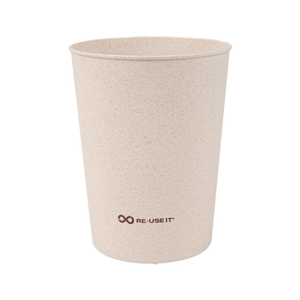 Vasos Reutilizables 500 Ml Ø9/6,9X11,5 Cm Natural Rice Husk Biocomposite (312 Unid.)
