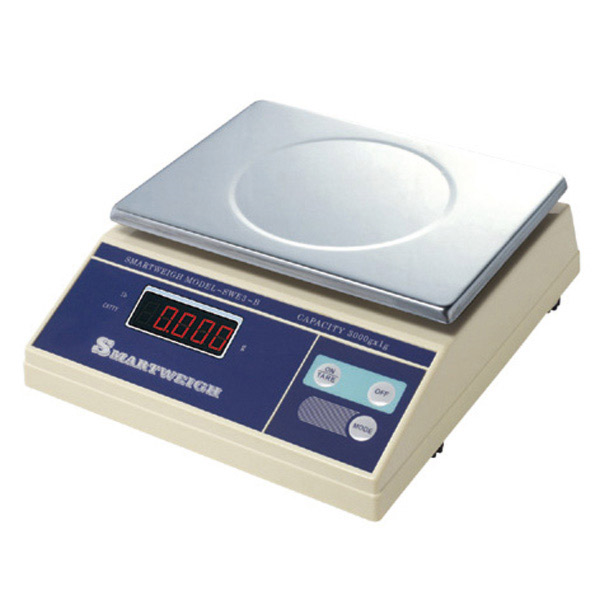 Báscula Digital 30 Kg Grad. 10 G 29,5X25X10,5 Cm Blanco Inox (1 Unid.)