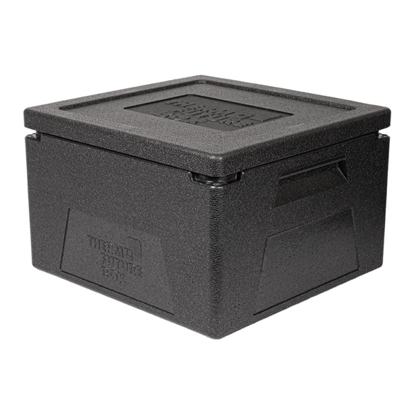 [190.02] CAJA ISOTÉRMICA PARA GN 2/3, PIZZA O PASTELES 27 L 41,5x40x26,5 CM NEGRO EPP (1 UNID.)