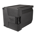 ARMARIO ISOTÉRMICO PARA 9 GN 1/1, 1/2, 1/3 69 L 66x45x49 CM NEGRO EPP (1 UNID.)
