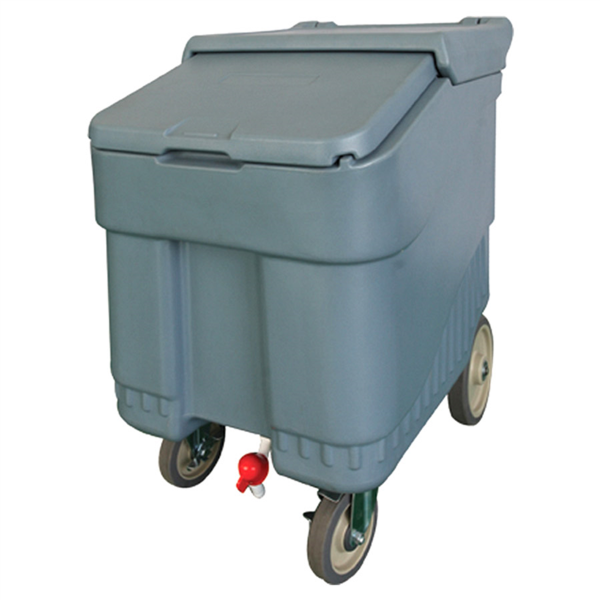 [187.47] CARRO PARA HIELO 125 L 76x86x53 CM GRIS PLÁSTICO (1 UNID.)