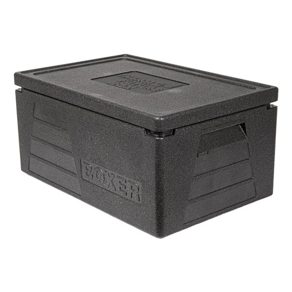 [190.03] CAJA ISOTÉRMICA APILABLE 42 L 59,5x39,5x29 CM NEGRO EPP (1 UNID.)