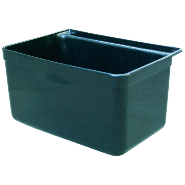 [207.21] CUBO PEQUEÑO PARA CARRO SERVICIO 8 L 33,5x23,5x18 CM NEGRO PP (1 UNID.)