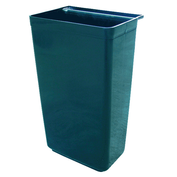Cubo Grande Para Carro Servicio 24 L 37x22x50,5 Cm Negro Pp (1 Unid.)