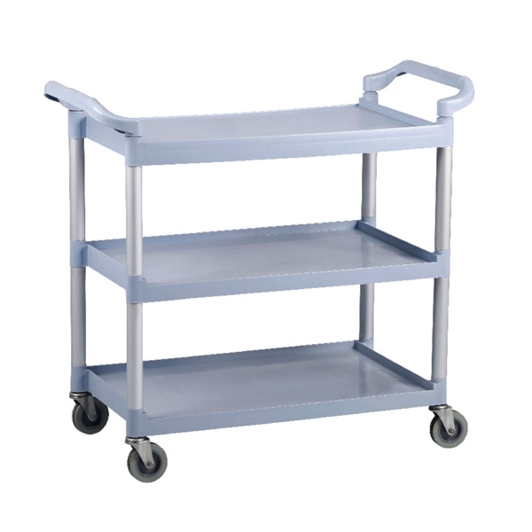 Carro Servicio 3 Niveles 103,5X49X95 Cm Gris Hdpe (1 Unid.)