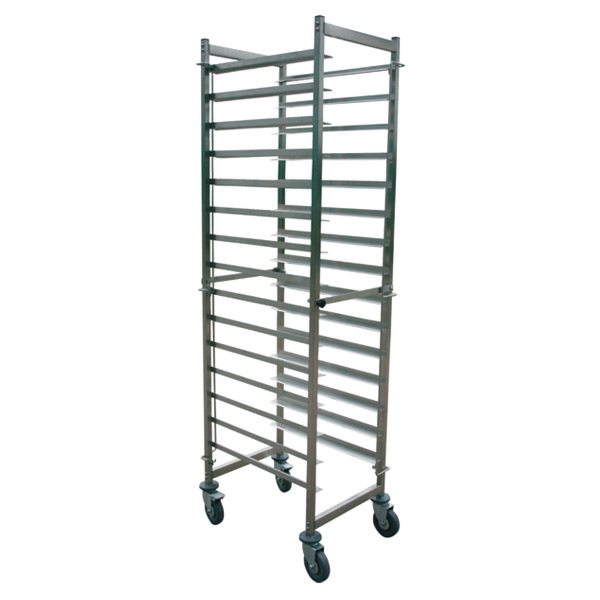 [157.98] CARRO PASTELERO 16 NIVELES 47x60x178 CM PLATEADO INOX (1 UNID.)