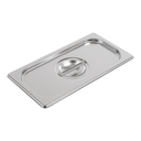 TAPA 1/3 PARA CÓDIGOS 181.70/71 32,5x18 CM PLATEADO INOX (1 UNID.)