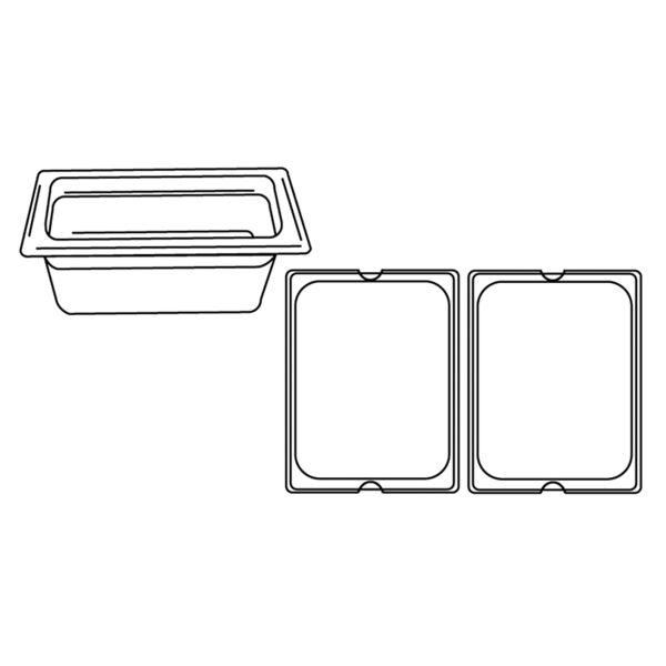 [181.67] Cubeta Gastronorm 1/2 5,6 L 32,5X26,5X10 Cm Plateado Inox (1 Unid.)