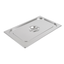 Tapa 1/1 Para Códigos 181.63/64/65 53X32,5X3,7 Cm Plateado Inox (1 Unid.)
