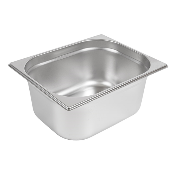 [181.68] CUBETA GASTRONORM 1/2 8,4 L 32,5x26,5x15 CM PLATEADO INOX (1 UNID.)