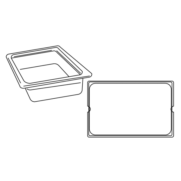 [181.64] CUBETA GASTRONORM 1/1 12,5 L 53x32,5x10 CM PLATEADO INOX (1 UNID.)