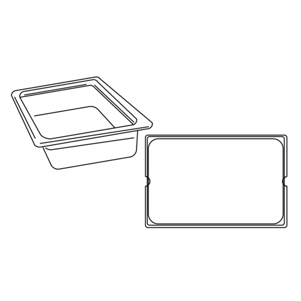 [202.02] CUBETA GASTRONORM 1/1 12,5 L 53x32,5x10 CM TRANSPARENTE POLICARBONATO (1 UNID.)