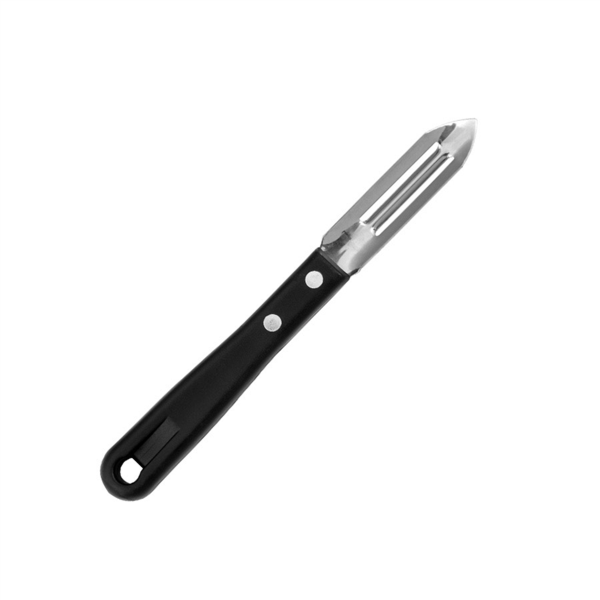 PELADOR, MANGO ABS 6,5 CM NEGRO INOX (1 UNID.)