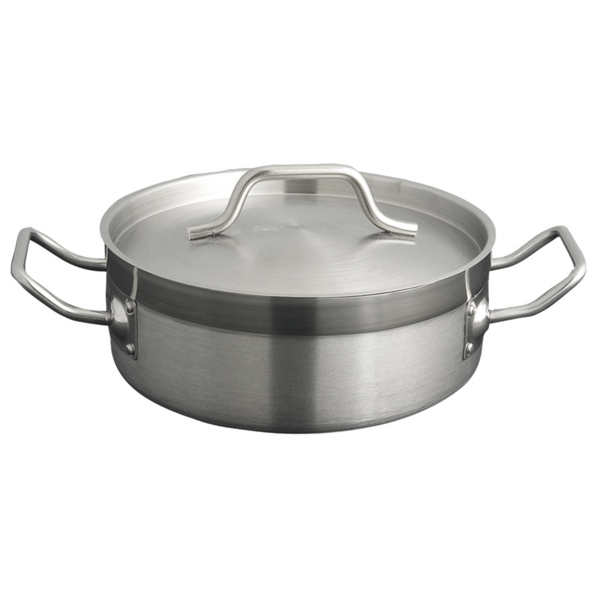 Olla Con Tapa 6 L Ø 28X10 Cm Plateado Inox (1 Unid.)