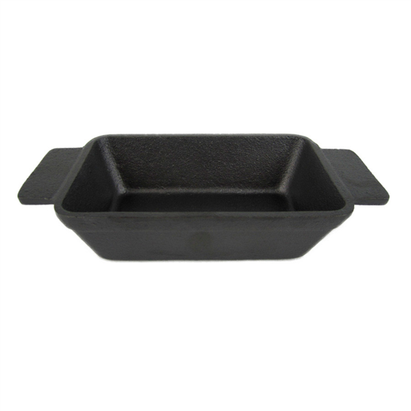 CAZUELA ESMALTADA 250 ml 13,9(18,2)x9x4 CM NEGRO HIERRO (8 UNID.)