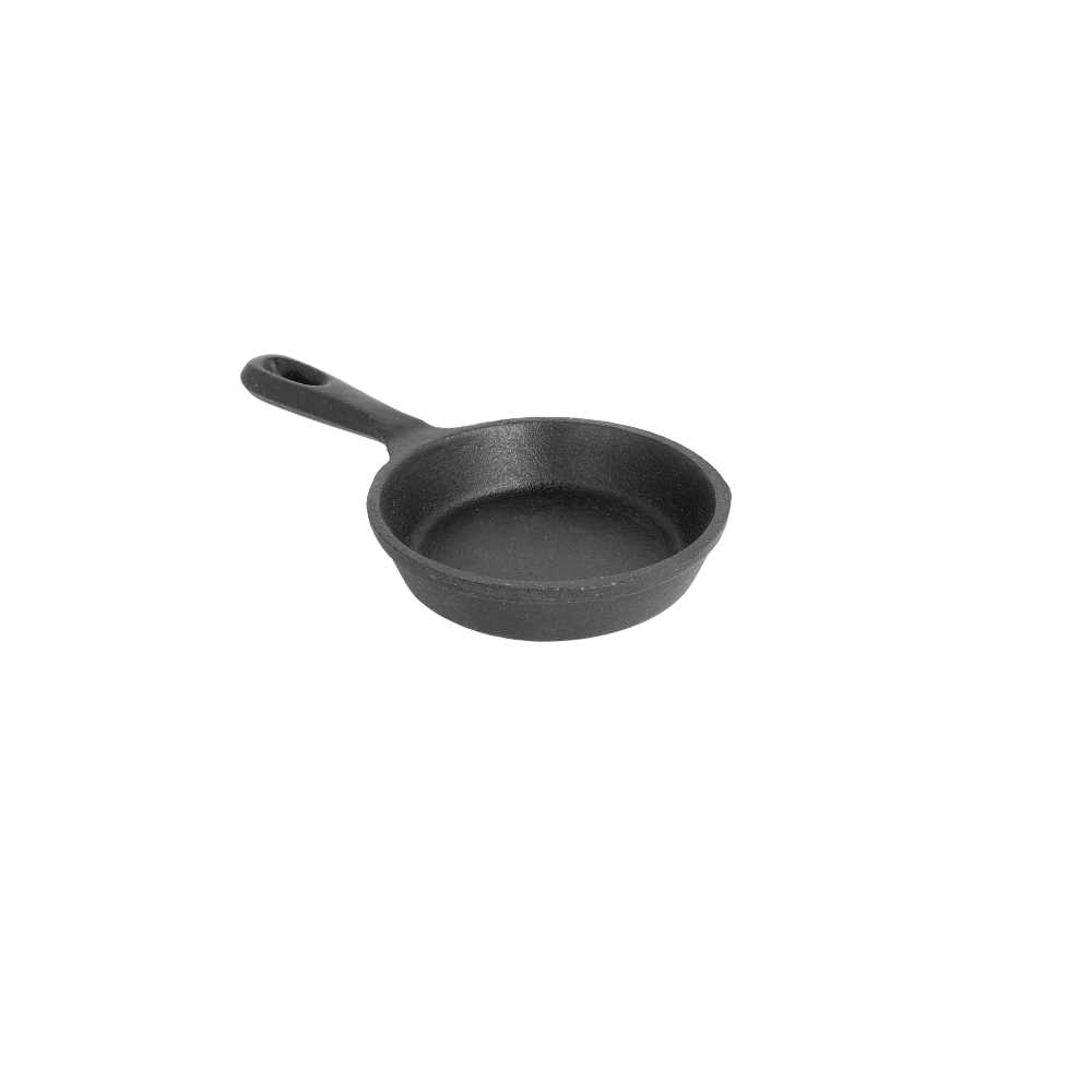 [198.47] SARTÉN ESMALTADA 100 ml Ø 10(17,3)x2,4 CM NEGRO HIERRO (12 UNID.)