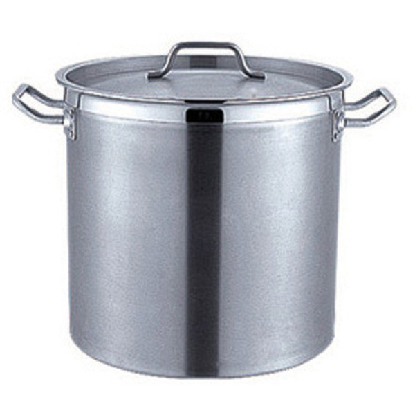[444.05] MARMITA CON TAPA 24 L Ø 34,1x32 CM PLATEADO INOX (1 UNID.)