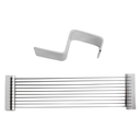 Block Cuchillas 4,8 Mm Para Código 455.81 25X7X1 Cm Plateado Inox (1 Unid.)