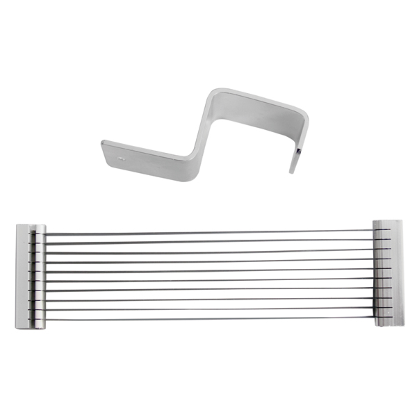 [454.81] Block Cuchillas 6,3 Mm Para Código 455.59 25X7X1 Cm Plateado Inox (1 Unid.)