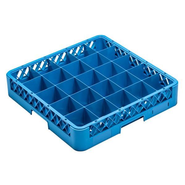 [252.43] RACK LAVAVAJILLAS DE 25 COMPART. VASOS 50x50x10 CM AZUL PP (1 UNID.)