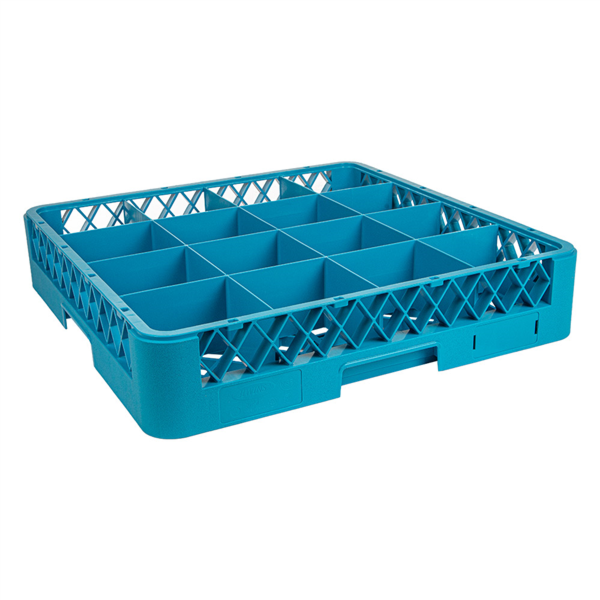 [252.41] Rack Lavavajillas De 16 Compart. Vasos 50X50X10 Cm Azul Pp (1 Unid.)