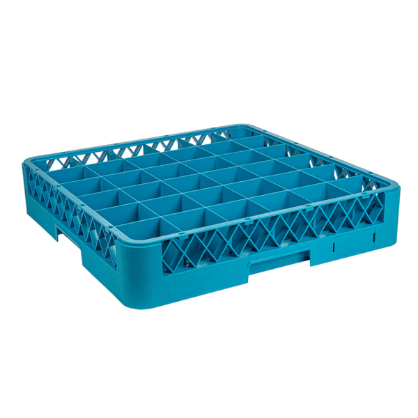 RACK LAVAVAJILLAS DE 36 COMPART. VASOS 50x50x10 CM AZUL PP (1 UNID.)
