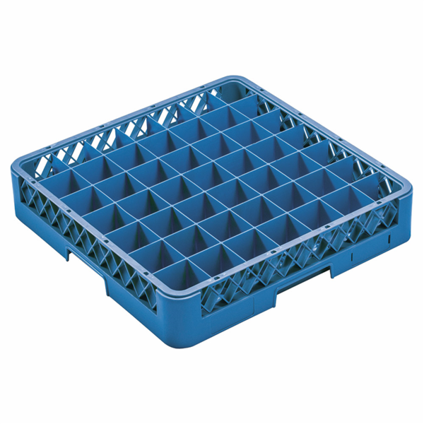 [252.45] RACK LAVAVAJILLAS DE 49 COMPART. VASOS 50x50x10 CM AZUL PP (1 UNID.)