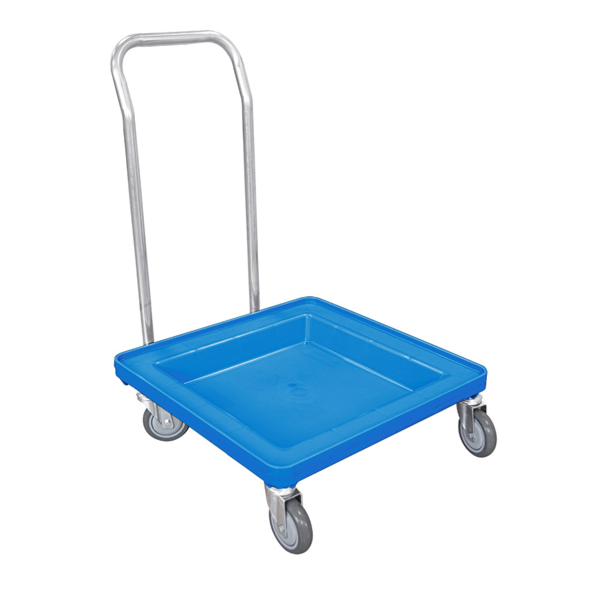 [252.53] Carretilla Transporte De Racks 54X54X81 Cm Azul Pp (1 Unid.)