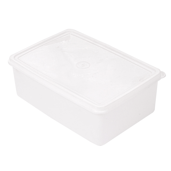 [113.50] RECIPIENTE ALIMENTOS + TAPA INCORPORADA 1450 ML 20,5x14x8 CM BLANCO PP (1 UNID.)