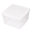 RECIPIENTE ALIMENTOS + TAPA INCORPORADA 2500 ML 18,5x18,5x11 CM BLANCO PP (1 UNID.)