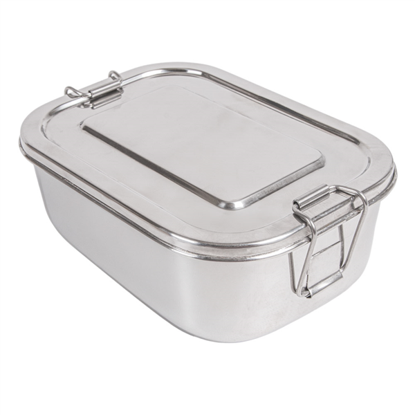 [265.24] RECIPIENTE CON TAPA 'ARTINOX' 750 ML 16x10,5x5 CM PLATEADO INOX (12 UNID.)