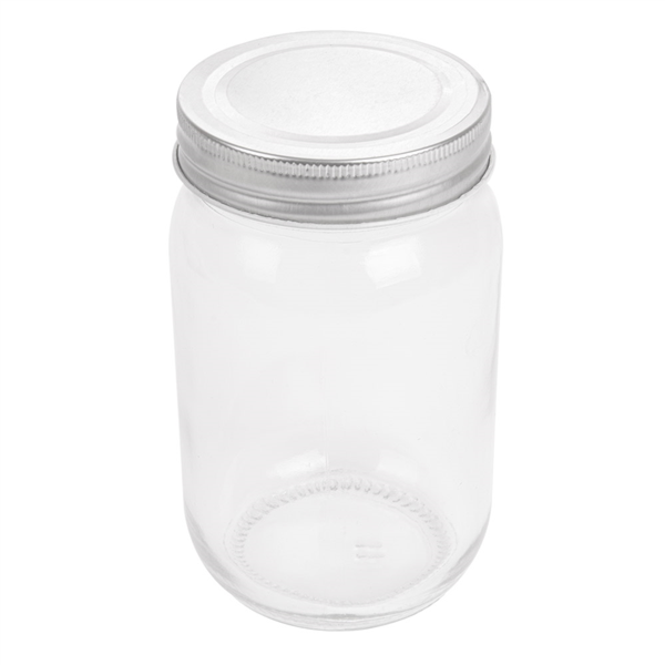 [207.71] FRASCO CON TAPA 'WAKI GLASS' 450 ML Ø 8x13 CM TRANSPARENTE CRISTAL (24 UNID.)