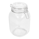Tarro Almacenar + Cierre Clip 1,5 L Ø 10,5X19,5 Cm Transparente Cristal (12 Unid.)