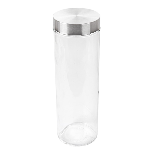 [119.28] TARRO ALMACENAR CILÍNDRICO 1900 ML Ø10x31 CM TRANSPARENTE CRISTAL (12 UNID.)