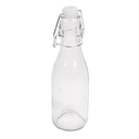 BOTELLA + CIERRE CLIP 250 ML Ø 5,5x19,5 CM TRANSPARENTE CRISTAL (48 UNID.)