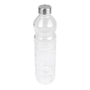 BOTELLA + TAPÓN INOX 1080 ML Ø8,2x32 CM TRANSPARENTE CRISTAL (24 UNID.)
