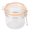TARRO ALMACENAR + CIERRE CLIP 'WAKI GLASS' 200 ML Ø 8,3x8,5 CM TRANSPARENTE CRISTAL (48 UNID.)