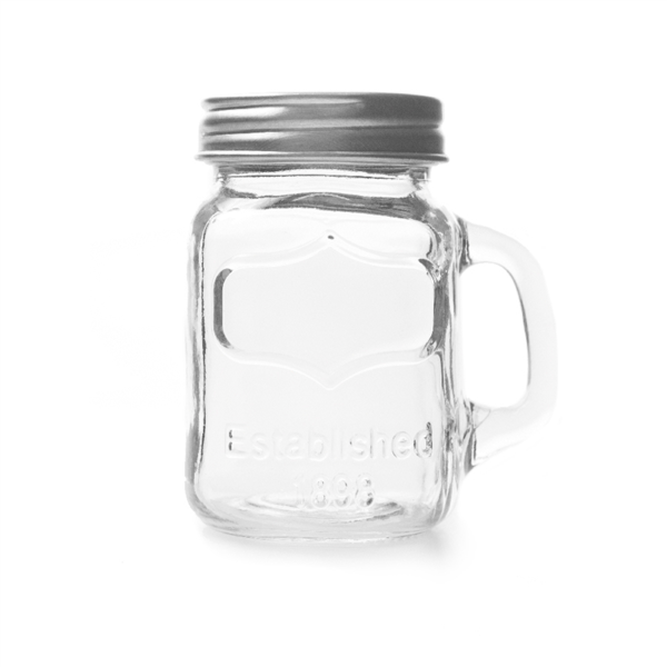 [215.69] MINI JARRA CON TAPA 'WAKI GLASS' 128 ML 7,5x5,5x8,5 CM TRANSPARENTE CRISTAL (96 UNID.)