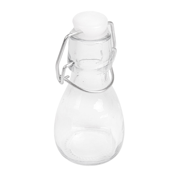 [207.69] Botella + Cierre Clip 'Waki Glass' 60 Ml Ø4,5X10 Cm Transparente Cristal (96 Unid.)