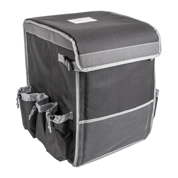 [258.62] Mochila Transporte 35,5X35,5X47 Cm Negro Vinilo (1 Unid.)