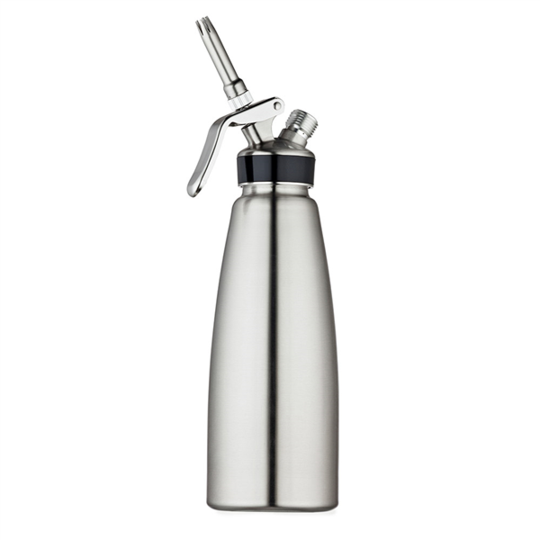 SIFÓN MONTADOR DE NATA 1 L Ø 9,5x26,5 CM PLATEADO INOX (1 UNID.)