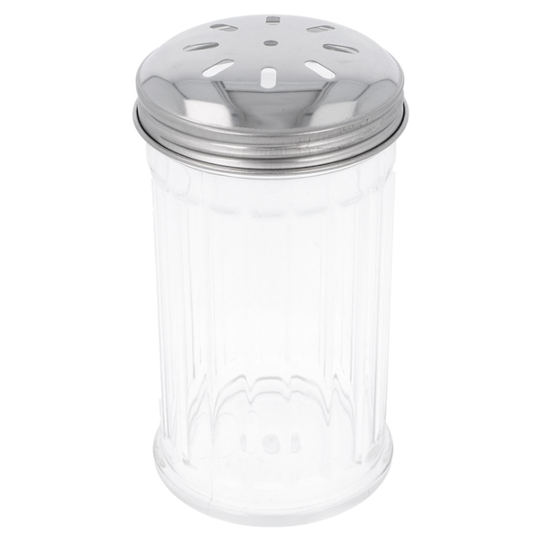 ESPOLVOREADOR ESPECIAS 360 ML Ø 7,5x14 CM TRANSPARENTE POLICARBONATO (1 UNID.)