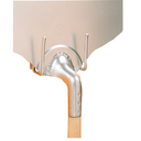 RACK PARA COLGAR PALAS PIZZA 12x4,5x9,3 CM PLATEADO ACERO (1 UNID.)