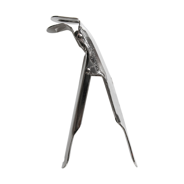 [148.62] Pinza Recipientes Hondos 3X19 Cm Plateado Inox (1 Unid.)
