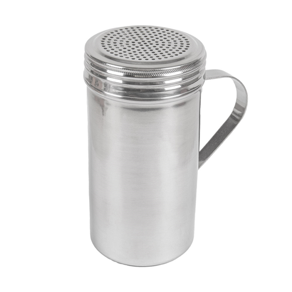 [181.42] Espolvoreador Con Asa Para Sal 450 Ml Ø 7X13,2 Cm Plateado Inox (1 Unid.)