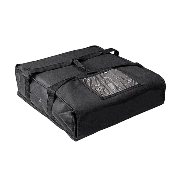 [264.57] Maleta Transporte 2 Cajas Pizza 55,6X55X16,5 Cm Negro Poliéster+Peva (1 Unid.)