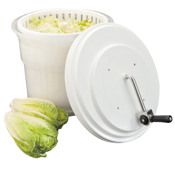 [183.41] Centrifugadora Manual Verduras 20 L Ø 43,5X37 Cm Blanco Pvc (1 Unid.)